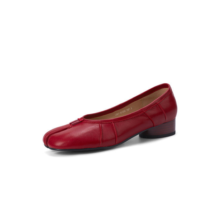 Women's Trotter Pumps Spring Inside Outside Low Comfortable Heels