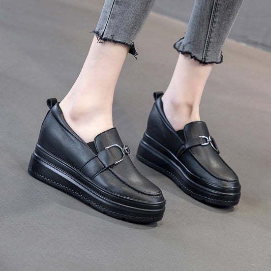 Women's Platform With Hidden Authentic Small Size Heels