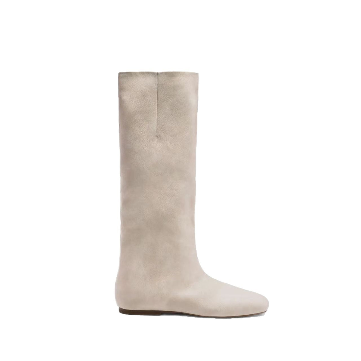 Insole French Beige Long Biker Female Autumn Square Head Skinny Boots
