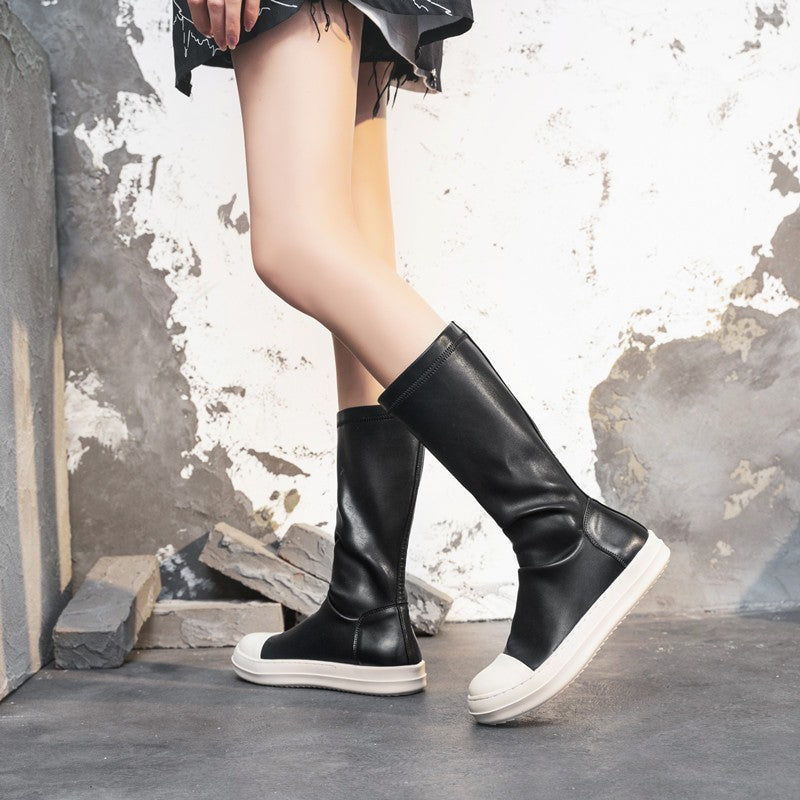 Women's Knee Stretch Thin Spring Goddess Super Hot Short Tang Olivia Boots