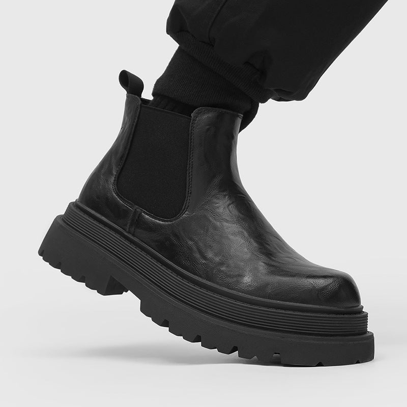 Men's Winter British Style Leisure Chelsea Smoke Men's Martin Boots