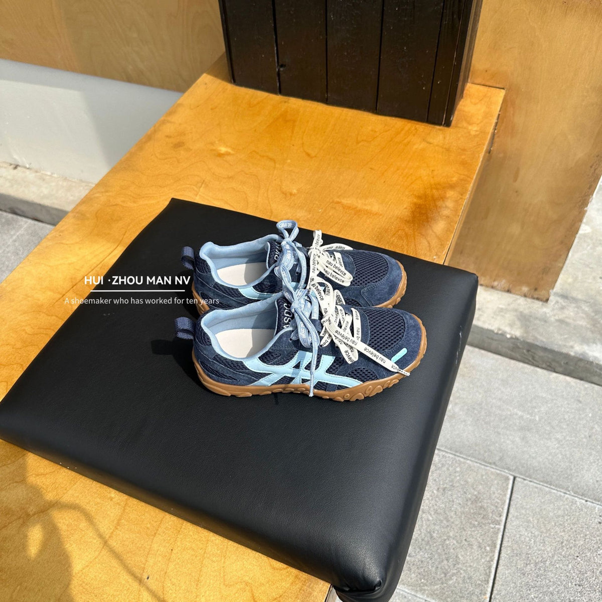 Women's Platform German Training Mesh Mandarin Duck Shoelace Flat Women's Sports Shoes