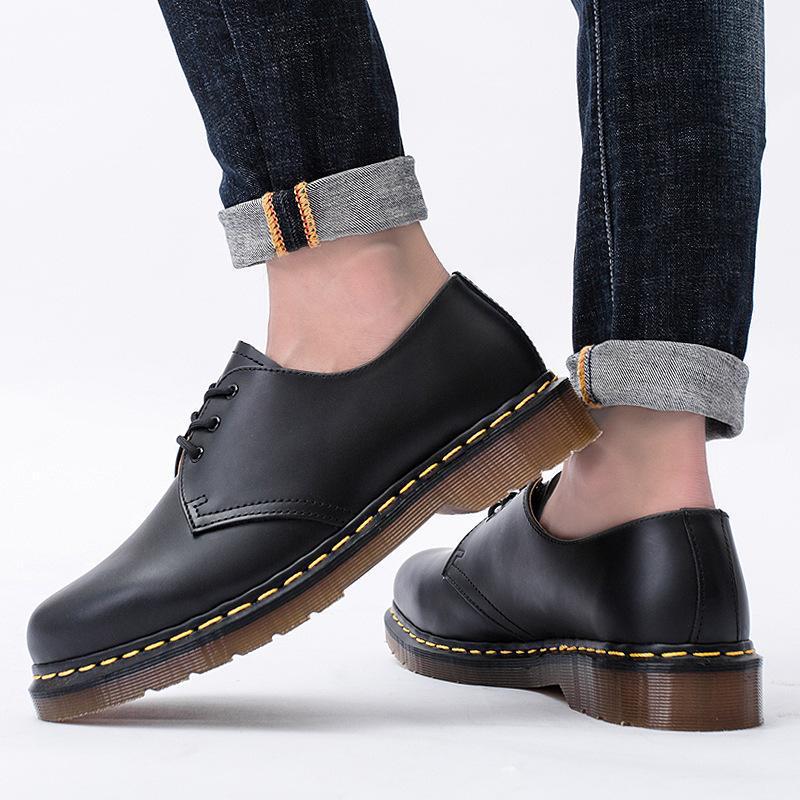 Women's & Men's Authentic British Style Plus Size Short Women's Leather Boots