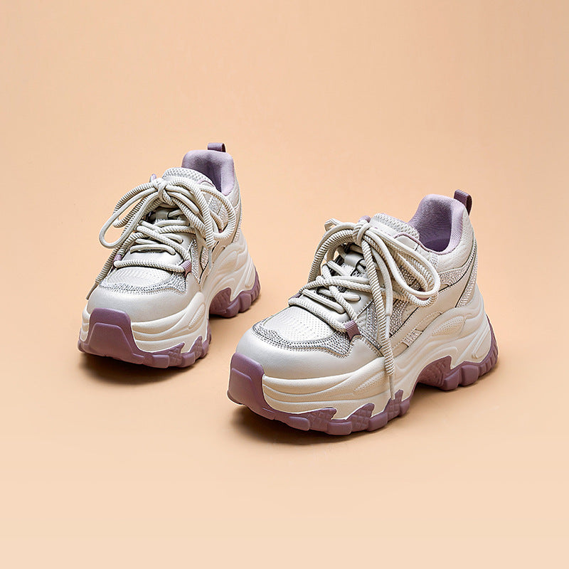 Women's Dad Trendy Spring Small Thick-soled Versatile Sports Casual Shoes