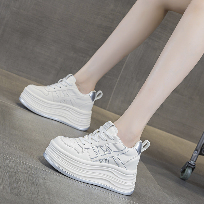 Women's Autumn Korean Style Height Increasing Insole Muffin Lightweight Women's Sports Shoes
