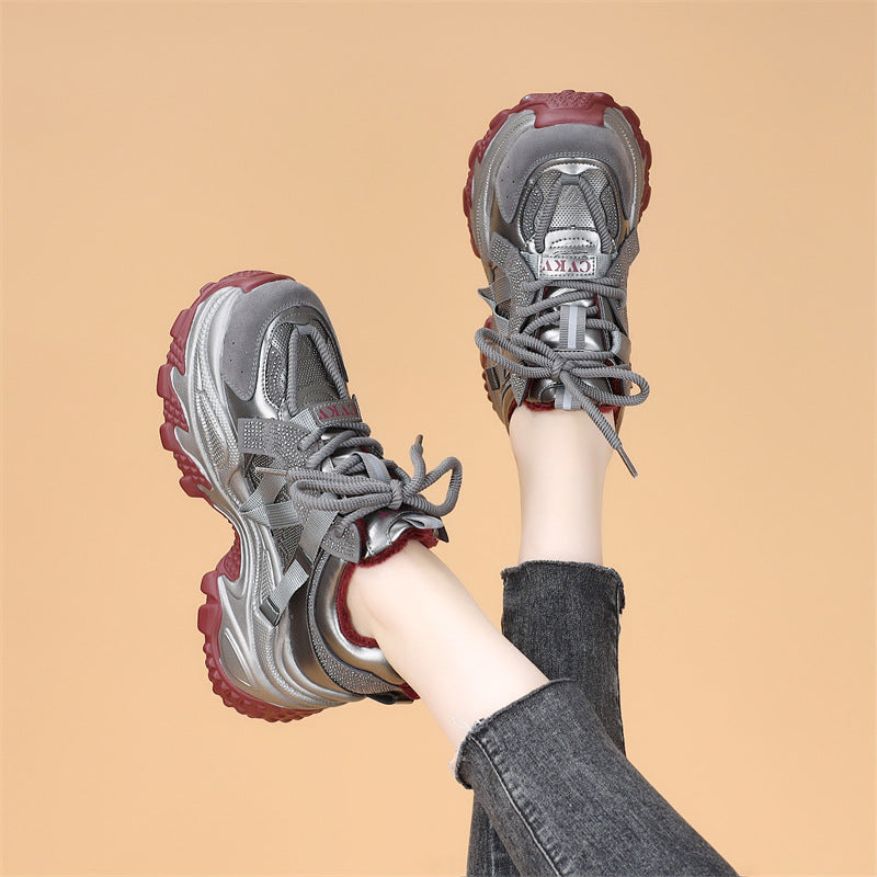Women's Running Shock Absorption Lightweight Platform Make Your Feet Look Women's Sports Shoes