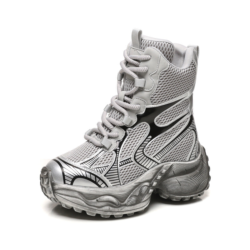 Women's Thick-soled Height Increasing Insole Mesh Super Sports Casual Shoes