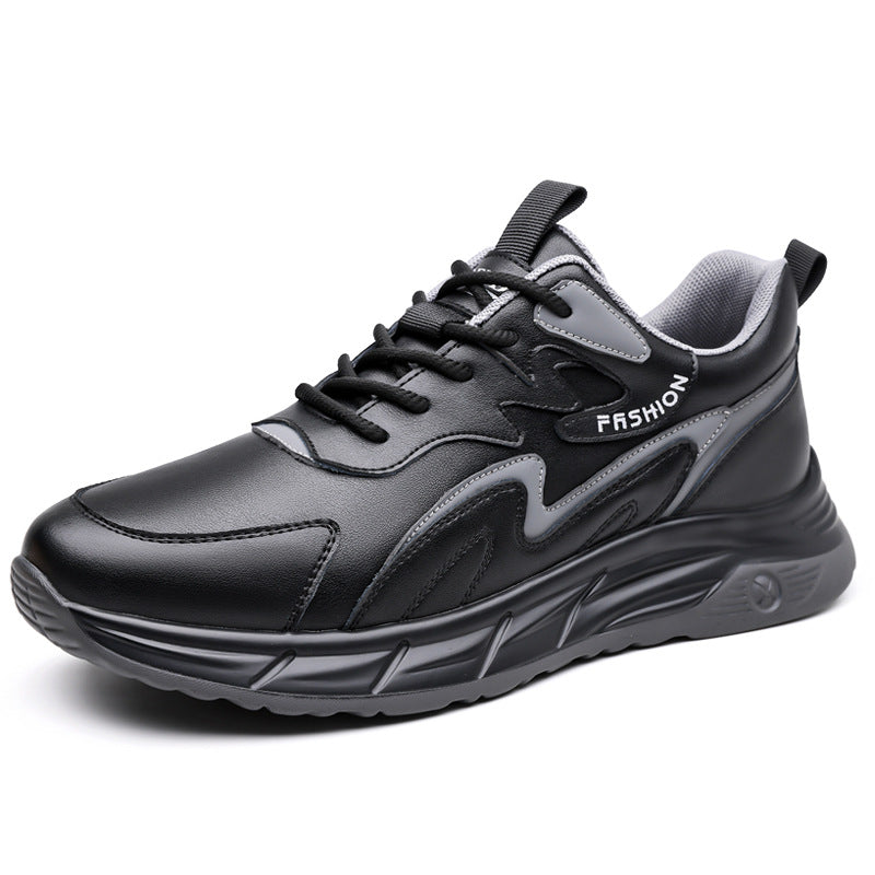 Men's Breathable Soft Bottom Running Trendy Genuine Platform Men's Sports Shoes