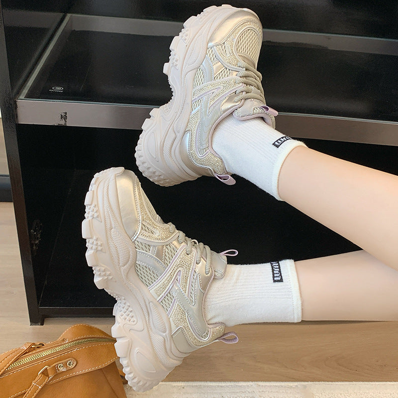 Women's Dad Early Autumn Breathable Mesh Super Light Soft Women's Sports Shoes