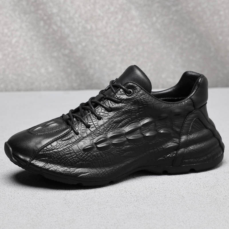 Men's Spring Breathable Versatile Height Increasing Insole Men's Sports Shoes