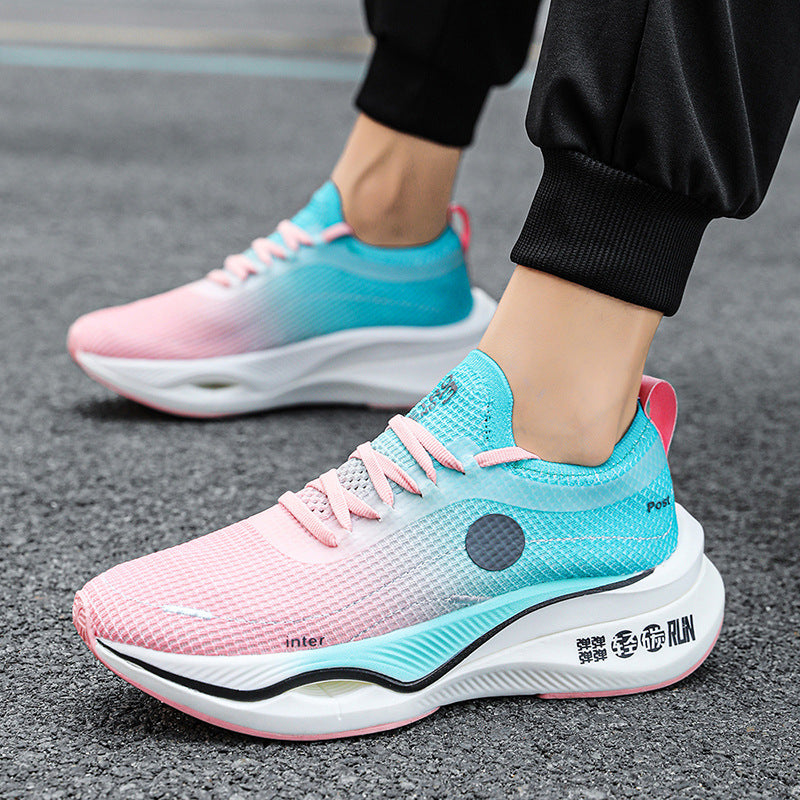 Men's Fly Woven Mesh Breathable Couple Light Fashion Trendy Women's Sports Shoes