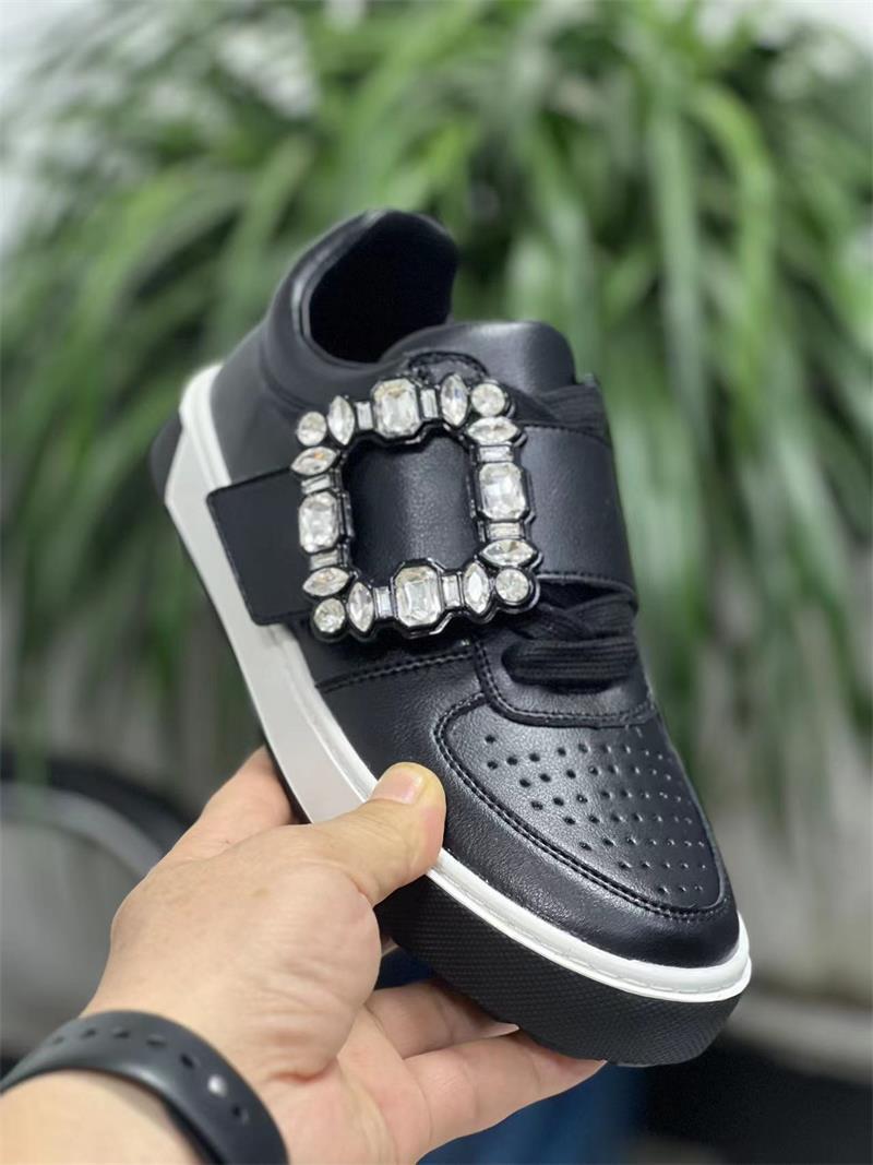 Women's Drill Buckle Fashion White Genuine Board Sports Casual Shoes