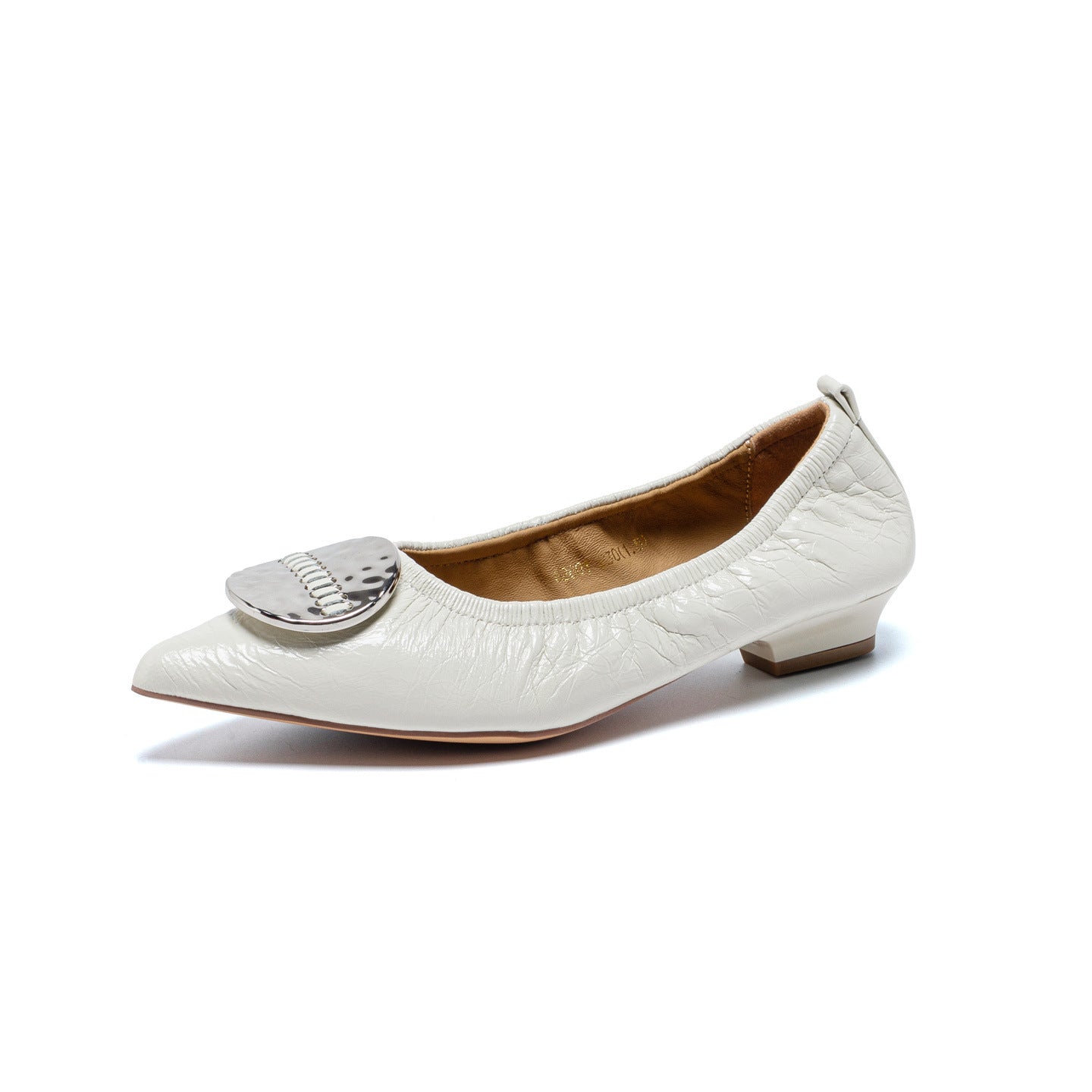 Women's Pointed Flat Sheepskin Spring Shallow Mouth Fairy Style Soft Bottom Leather Shoes