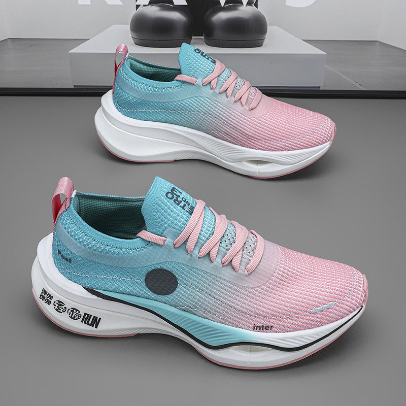 Men's Fly Woven Mesh Breathable Couple Light Fashion Trendy Women's Sports Shoes