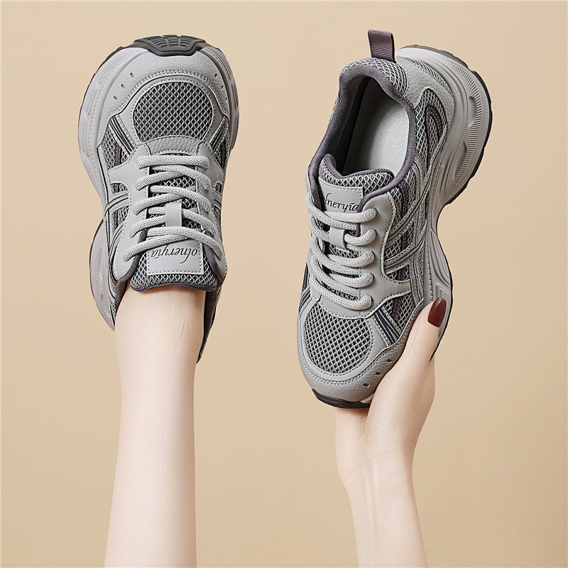 Women's Height Increasing Gray Days Spring Joker Casual Shoes