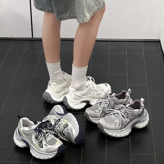 Women's Dad Spring Korean Super Hot Mesh Women's Sports Shoes