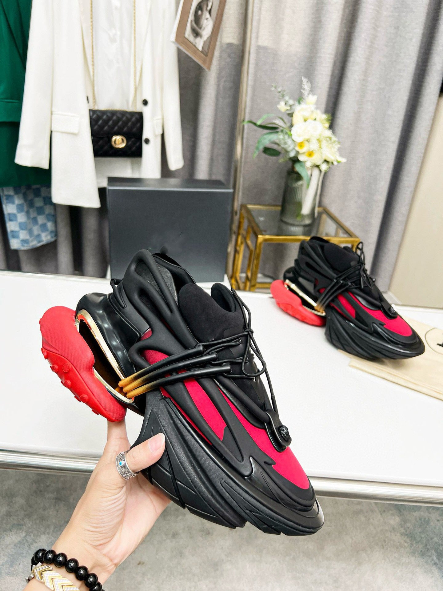 Women's & Men's Space Spacecraft Shock Absorption Dad Submarine Men's Sports Shoes