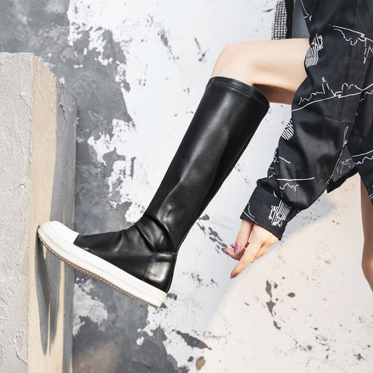 Women's Knee Stretch Thin Spring Goddess Super Hot Short Tang Olivia Boots