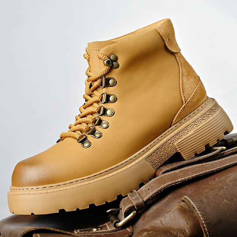 Men's Thick Warm Worker Versatile Large Size Boots
