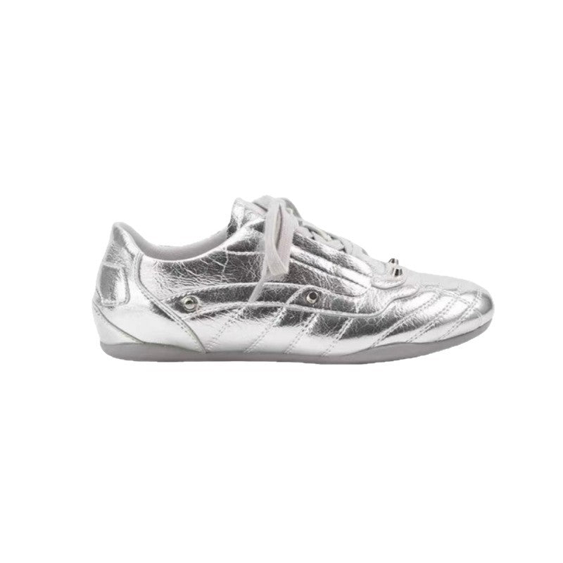 Women's Retro Rivet German Training Ballet Style Inner Height Increasing Round Casual Shoes