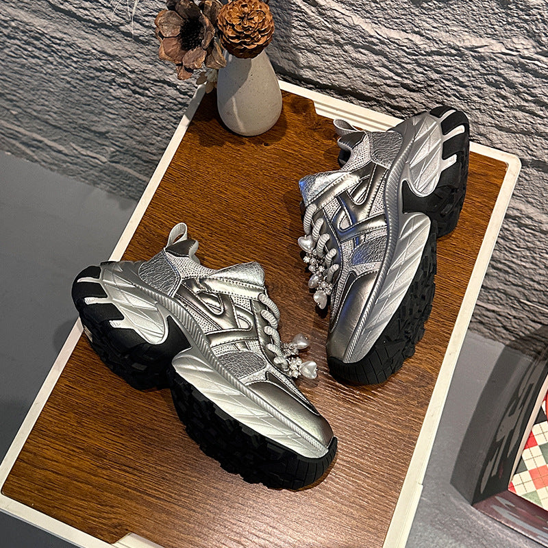 Women's Suction Film Bottom Dad Spring Platform Women's Sports Shoes