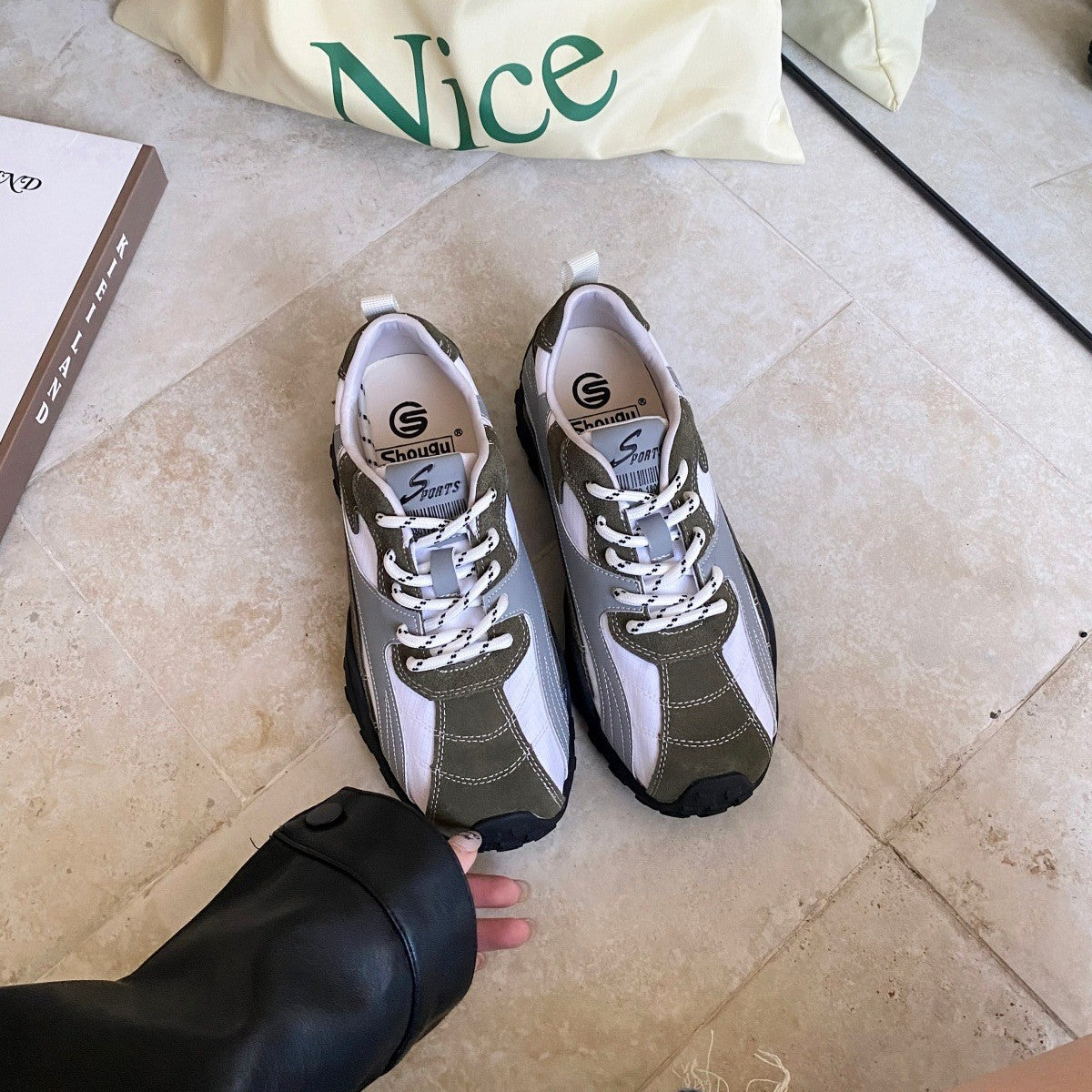 Women's Sense Niche Platform German Training Spring Not Tired Feet Outdoor Sports Casual Shoes