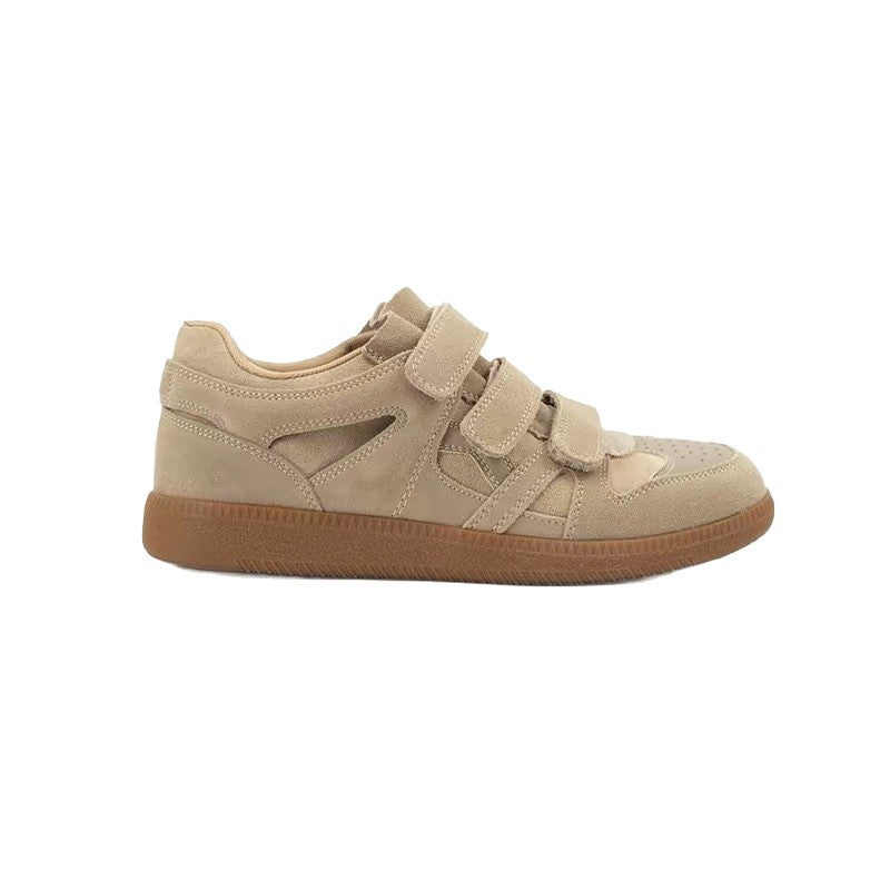 Women's Velcro German Training Lazy Triple Strap Hight Increasing Women's Sports Shoes