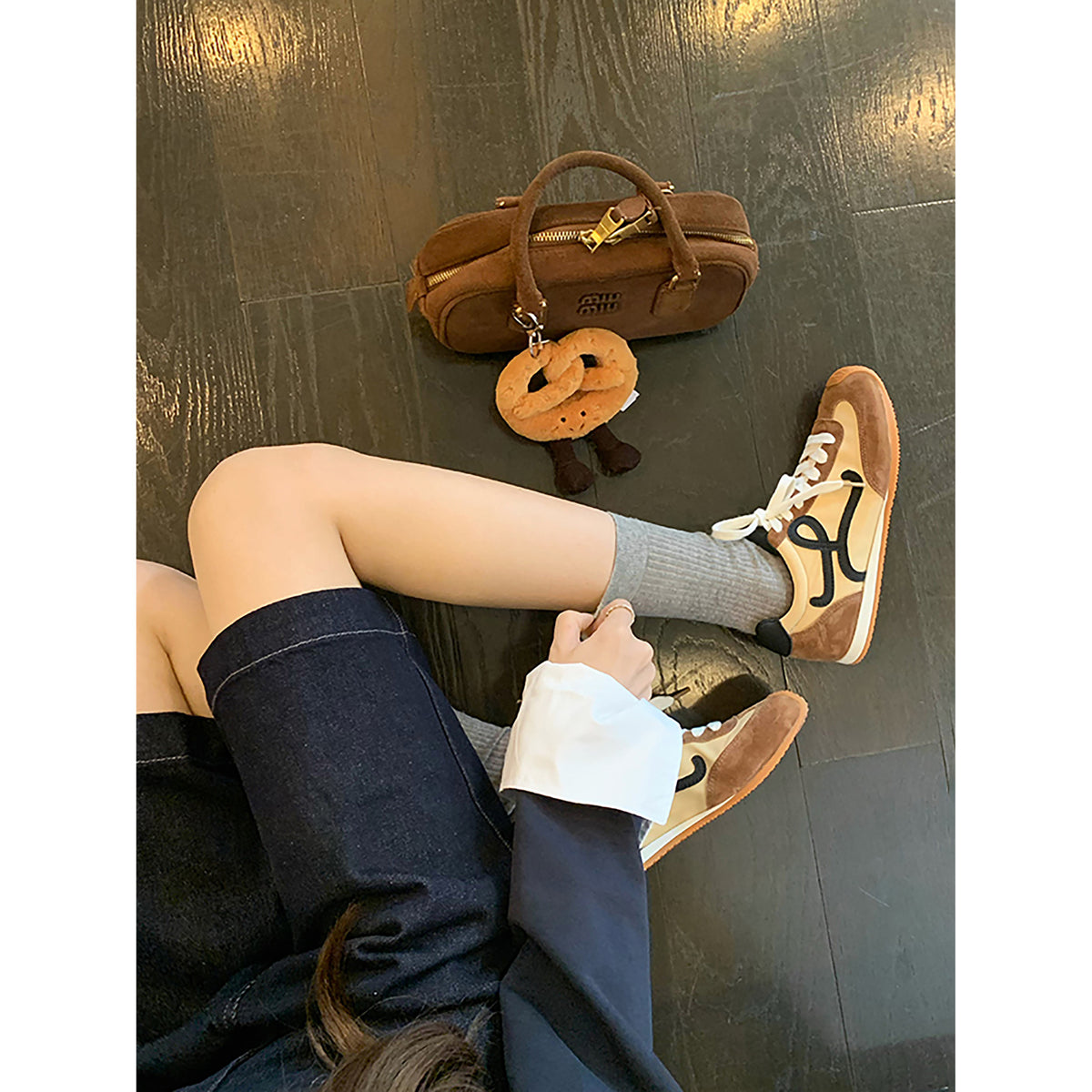 Women's Small Head Tilt Height Increasing Insole Platform German Women's Sports Shoes