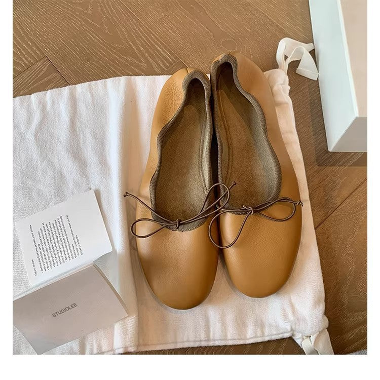 Women's Soft Soled Flats Shallow Mouth Ballet Small Single-layer Women's Fashion Shoes