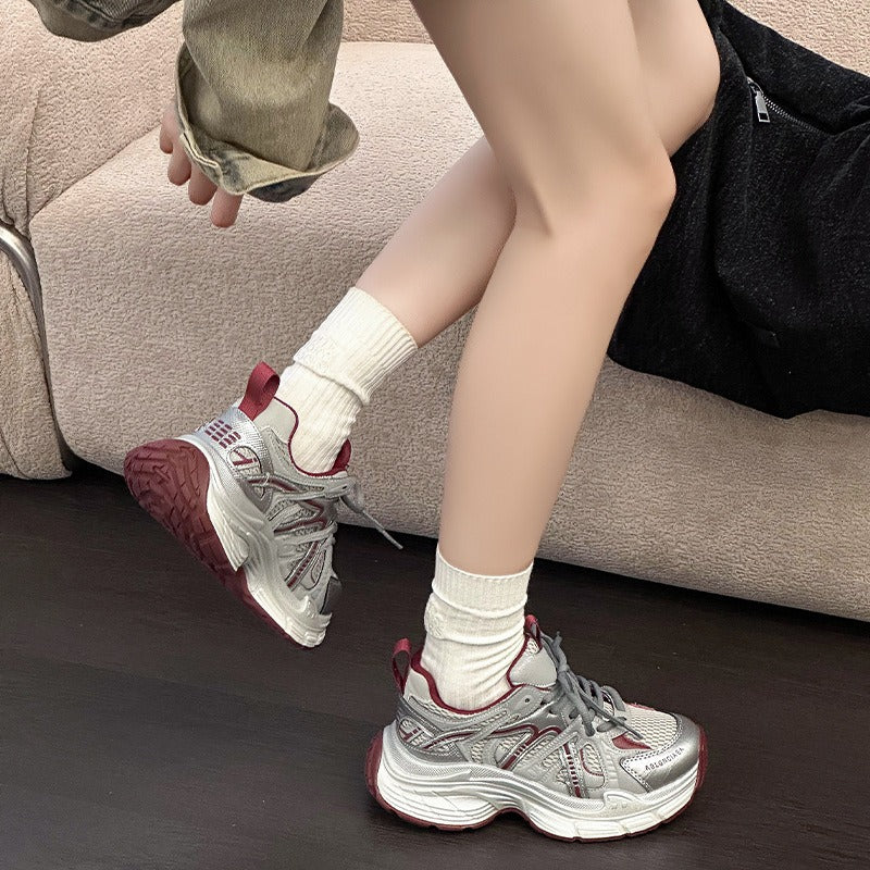 Women's Dad Autumn Paris Fashion Mesh Breathable Women's Sports Shoes