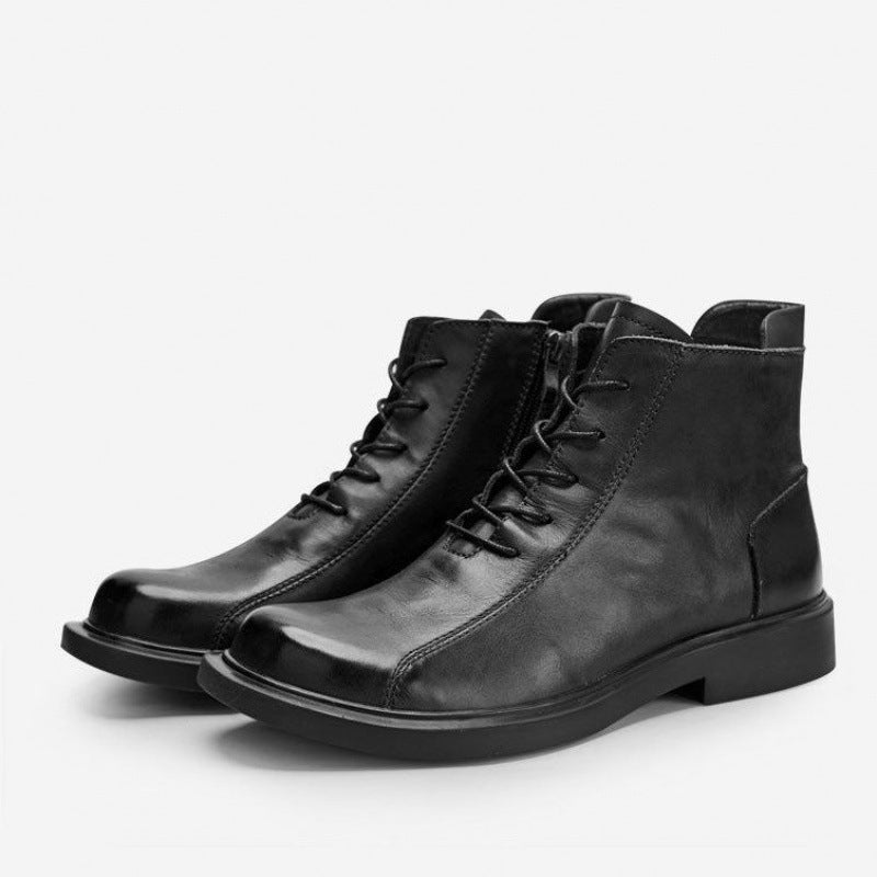 Men's High Top Wild Round Toe Outdoor Veet Boots