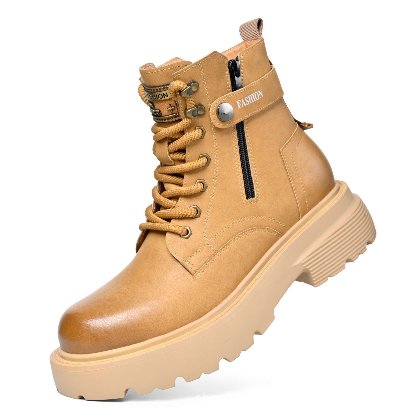 Men's Versatile Worker Plus Size Thick-soled Martin Men's Leather Boots