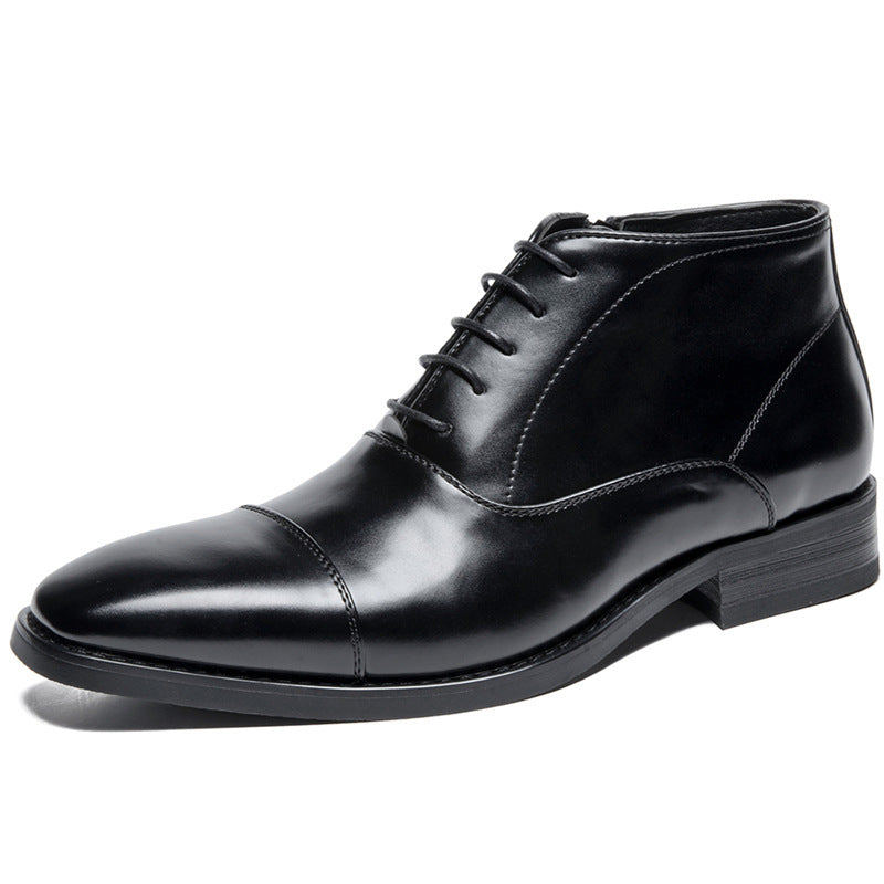 Men's Plus Size Martin Low-cut Business Formal Wear Chelsea Men's Leather Boots