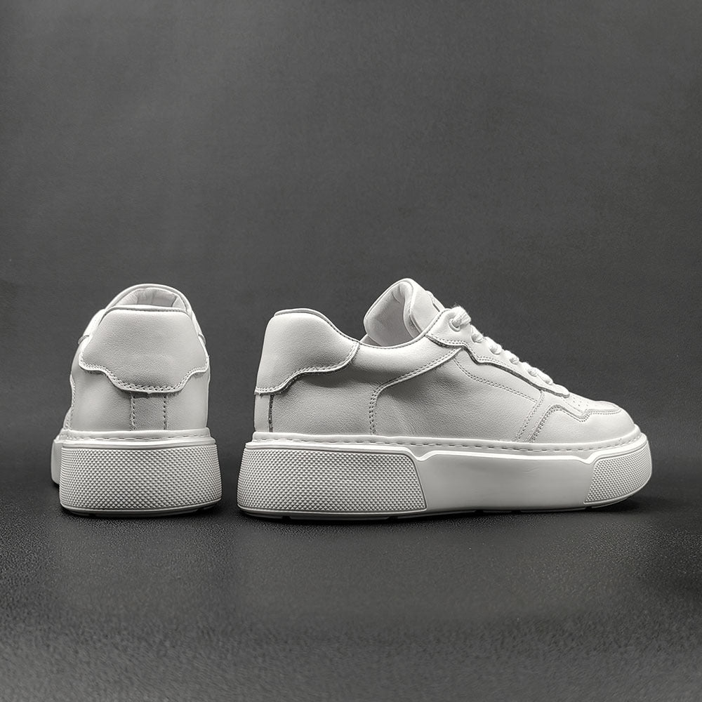 Men's First Layer Board Fashion Platform White Men's Sports Shoes
