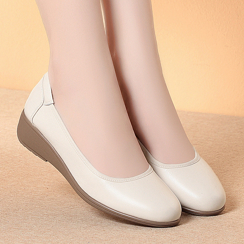 Women's Plus Size Formal Wear Not Tired Feet Leather Shoes