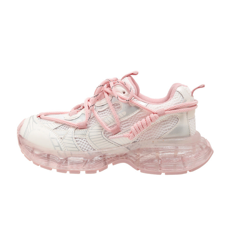 Women's Breathable Mesh Platform Paris Dad Height Women's Sports Shoes
