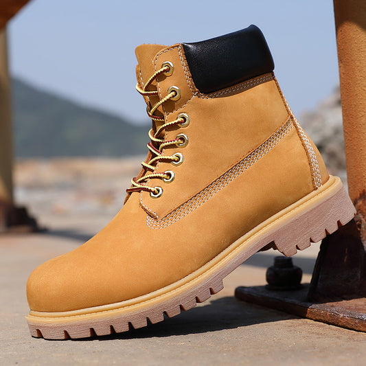 Women's & Men's Top Working Wear Worker Waterproof Martin Layer Boots