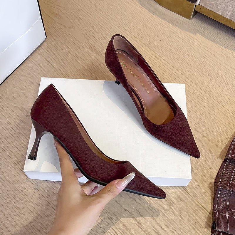 Women's Class Elegant Pointed Toe Stiletto Banquet Women's Fashion Shoes