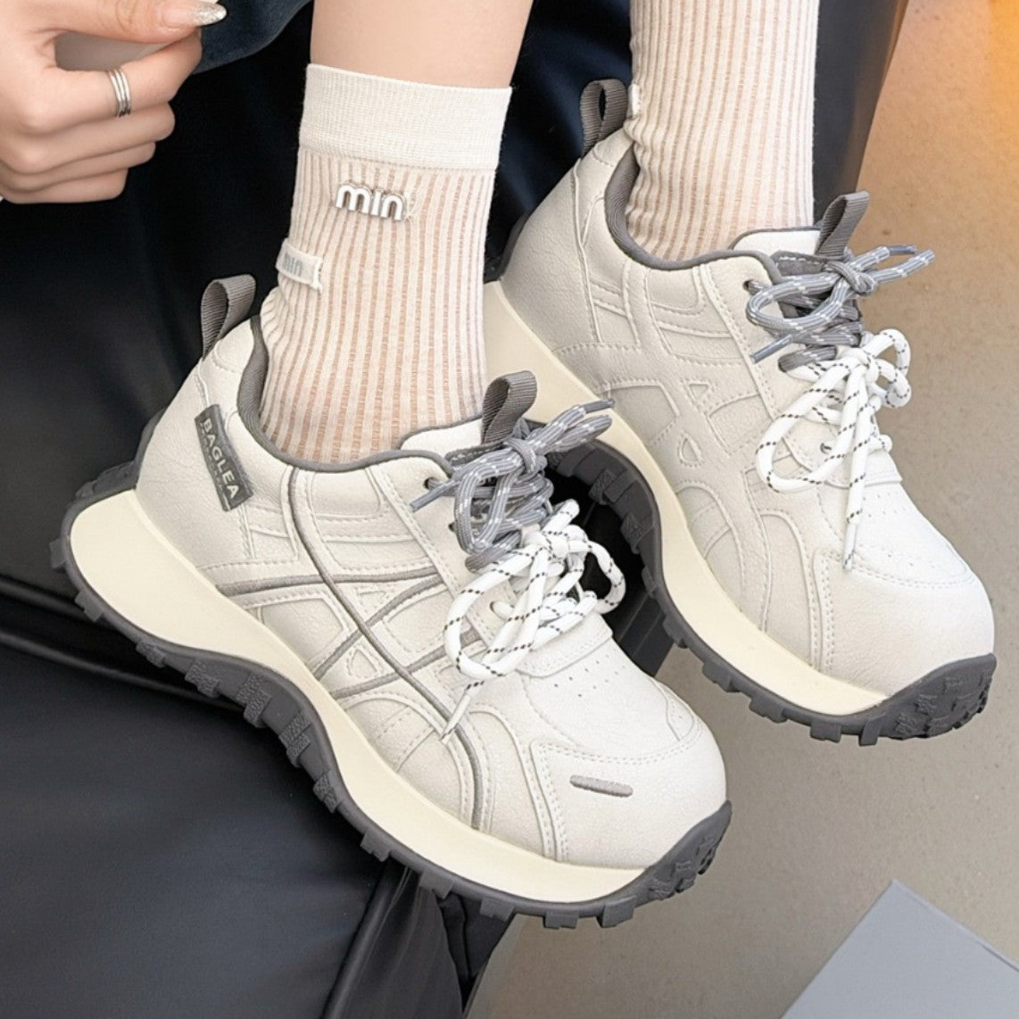 Women's Small Waist Dad Spring Platform Sports Women's Casual Shoes