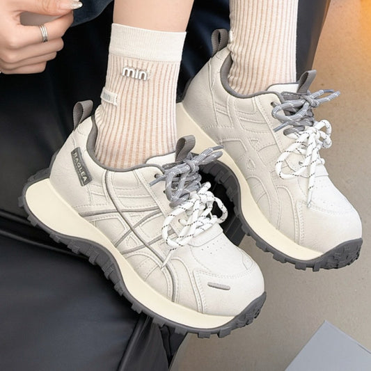 Women's Small Waist Dad Spring Platform Sports Women's Casual Shoes