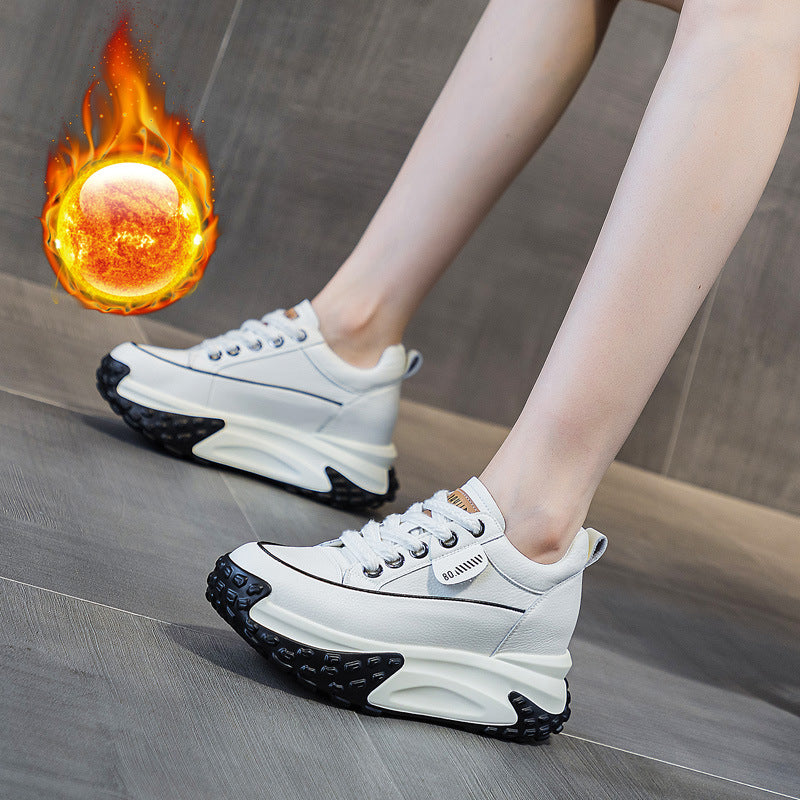 Height Increasing Insole Clunky Retro Small Platform Sneakers