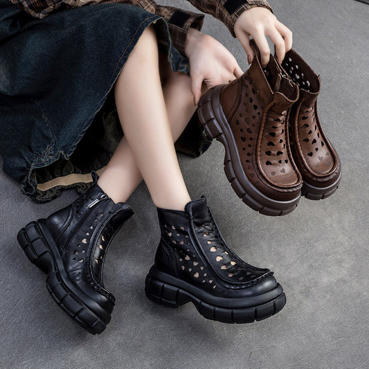 Women's Soft Platform Breathable Retro Ankle Sandals