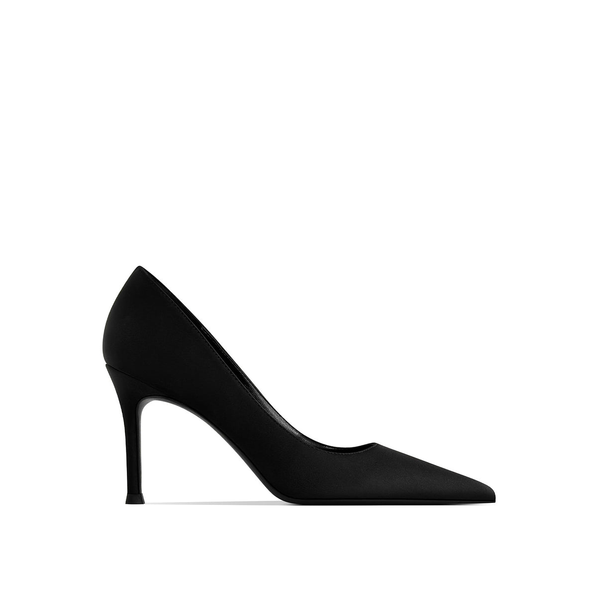 Women's Champagne High Stiletto Sexy Pointed Black Women's Fashion Shoes