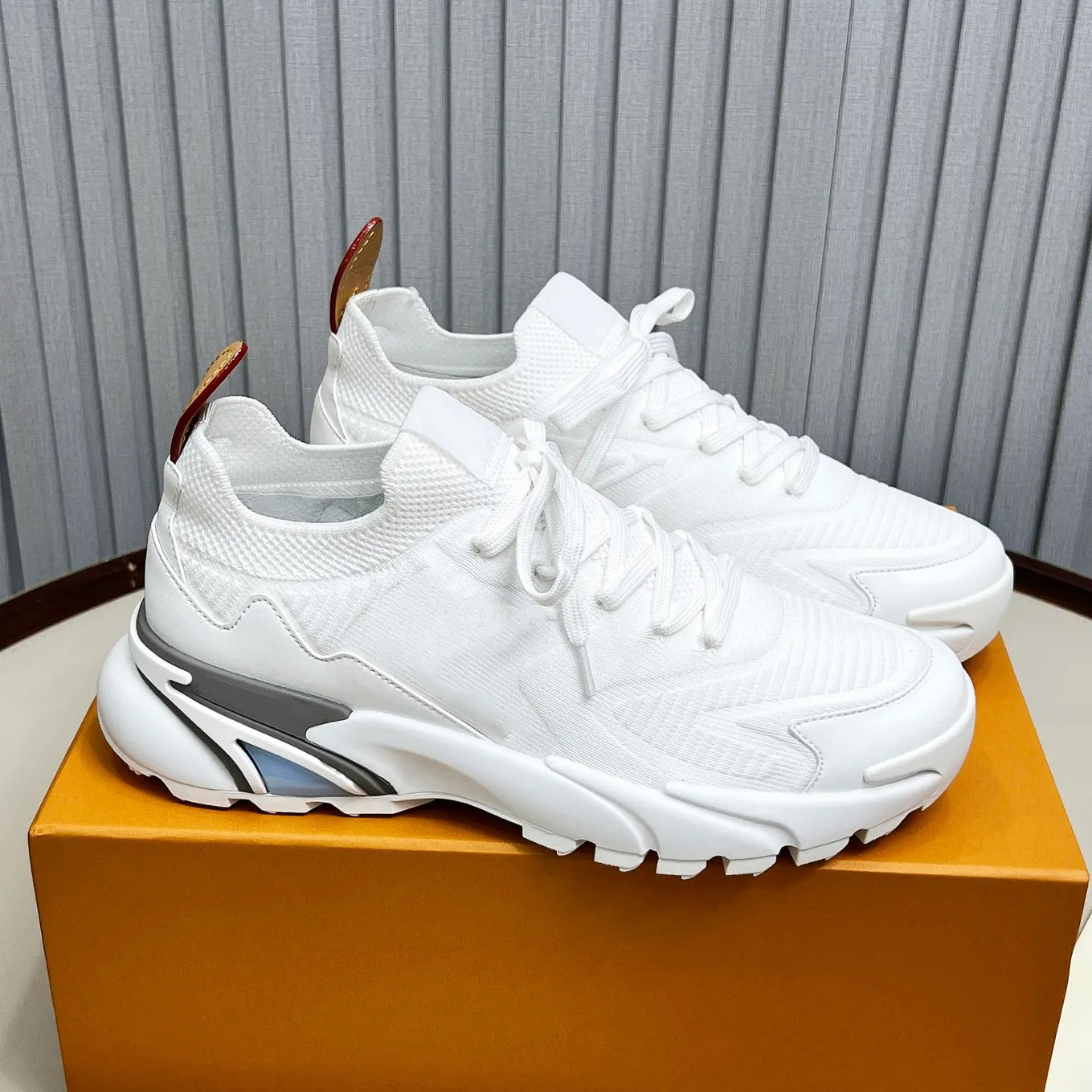 Men's Fly Woven Mesh Platform Outer Wear Men's Sports Shoes