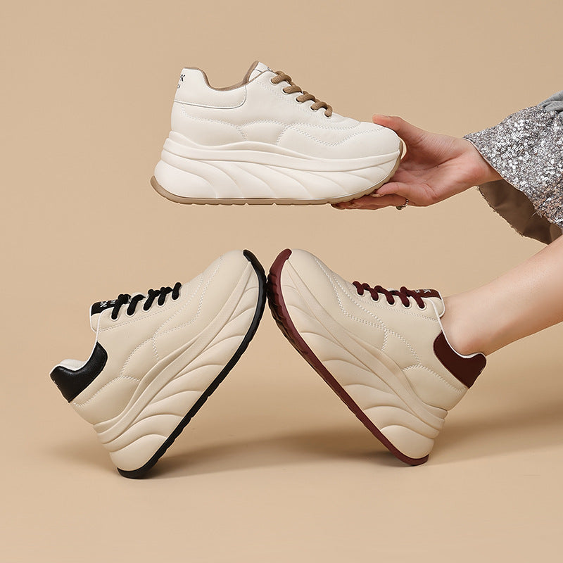 Women's Heighten Soft Bottom Sports Flat Bread Design Women's Casual Shoes