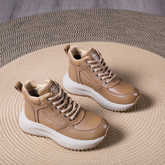 Women's Thick Bottom Retro Daddy Autumn Versatile Comfortable Soft Casual Shoes