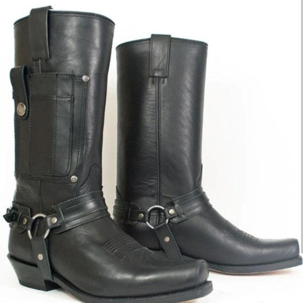 Glamorous Charming Men's Embroidered Knight Non- Boots