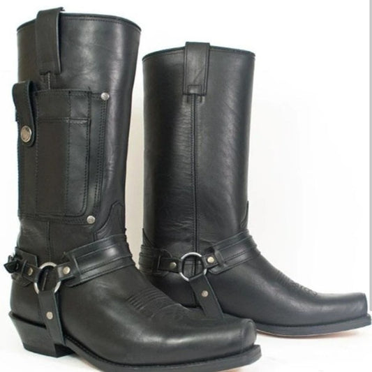 Glamorous Charming Men's Embroidered Knight Non- Boots