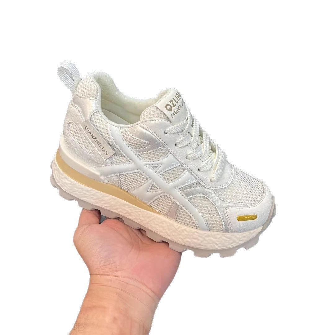 Version Height Increasing German Training Thick Bottom Mesh Women's Sports Shoes