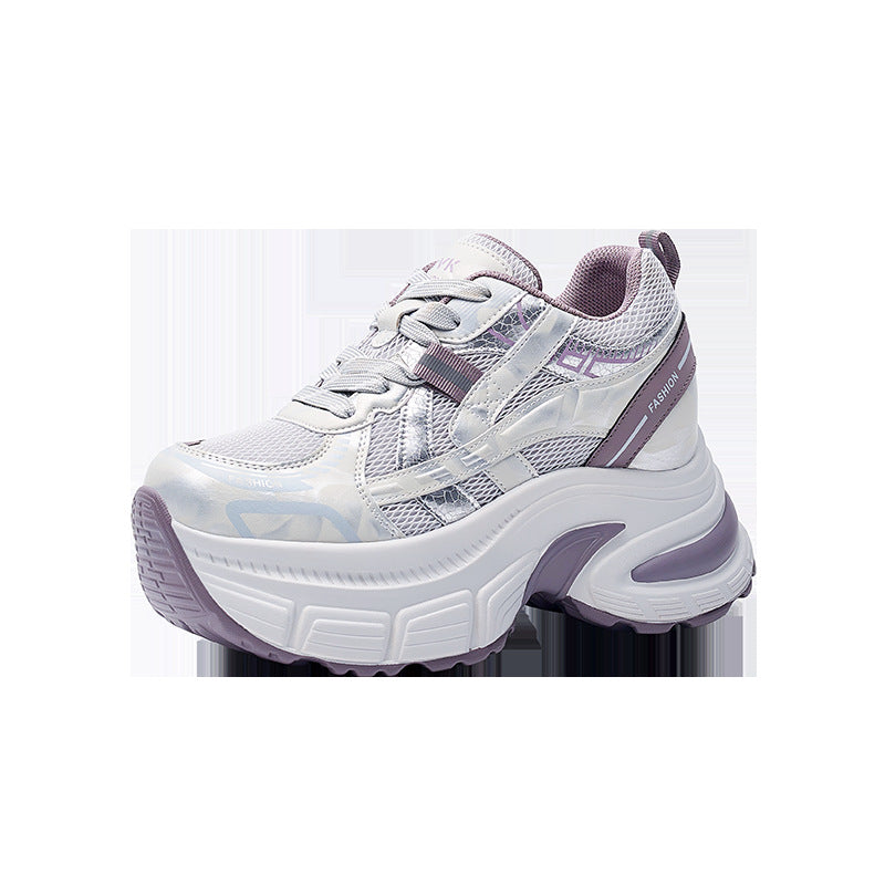 Women's Bottom Heightened Daddy Outer Wear Spring Sports Casual Shoes